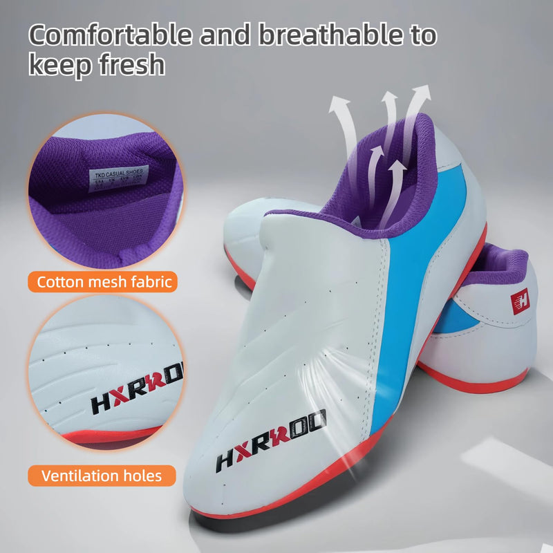 Upgraded Taekwondo Martial Arts Shoes Indoor Training Karate Shoes Lightweight and Soft for Kids Youth Adult 10.5 - BeesActive Australia