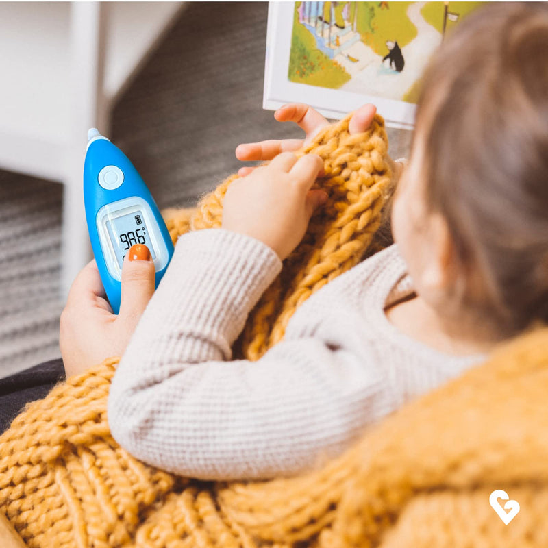 Kinsa Smart Ear Thermometer for Fever - Medical Infrared Termometro - FDA Cleared for Body Temperature Readings for All Ages - Connects to a Smartphone App to Track Symptoms and Get Illness Guidance - BeesActive Australia