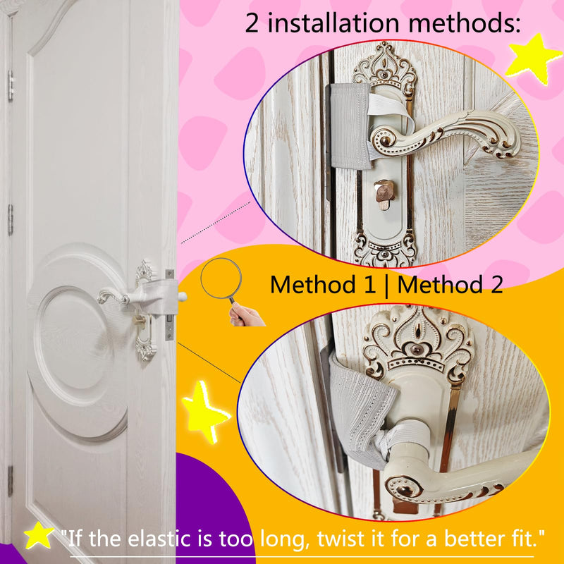 Door Silencer & Baby Door Latch Cover - Quiet Close Cushion Pads Prevent Slamming & Locking, Noise-Reducing Door Closer for Toddler Safety (3-Pack, Light Gray, 4.1x3.1in) 4.1*3.1 inches 3 - BeesActive Australia