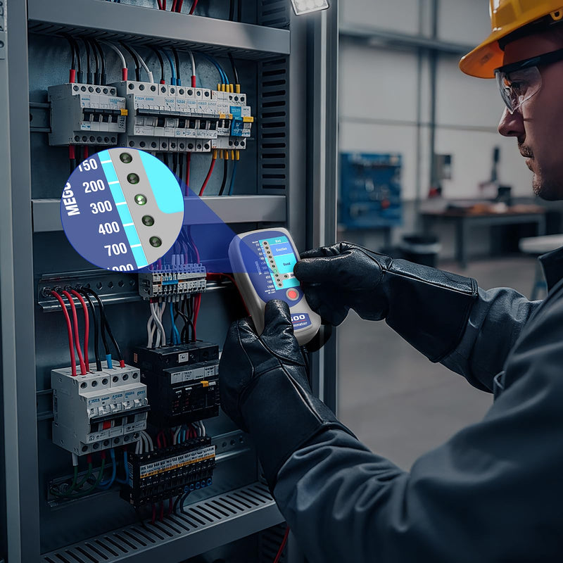 M500 Megohmmeter Tester | Professional HVAC Compressor & Electrical Insulation Tester | Industrial Measuring Instrument for Furniture Maintenance