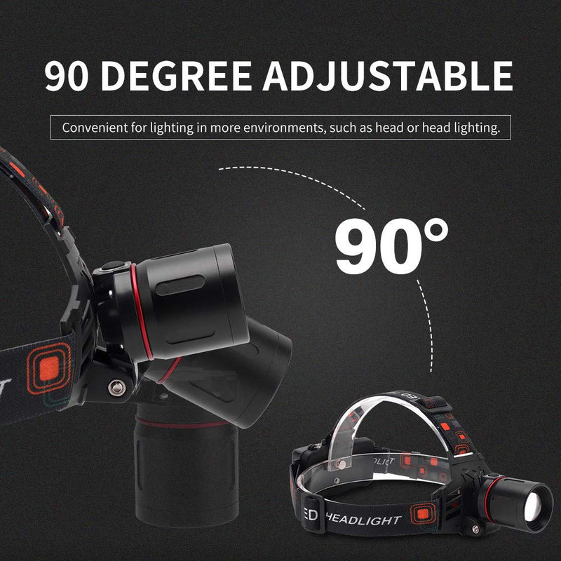 BESTSUN 1000 Lumen Green Hunting Headlamp Zoomable Brightest Green LED Night Hunting Light Waterproof Rechargeable Headlight for Coyote Hog Varmint Predator with USB Cable