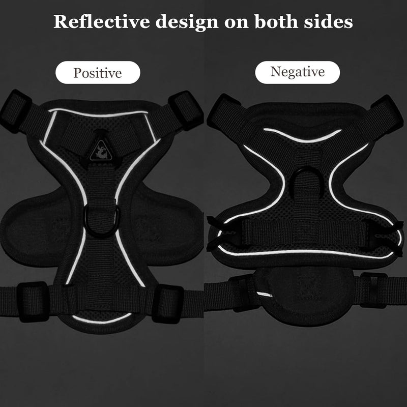 cat Chest Harness and Leash, Anti-Escape Adjustable Soft mesh cat Leash and Chest Harness Set for All Types of Cats cat Vests (Grey, 6.6-9.9lb) M:6.6-9.9lb grey - BeesActive Australia