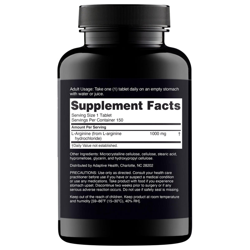 Nugenix Essentials L-Arginine Amino Acid Supplement, 1000 mg, 150 Tablets 150 Count (Pack of 1)