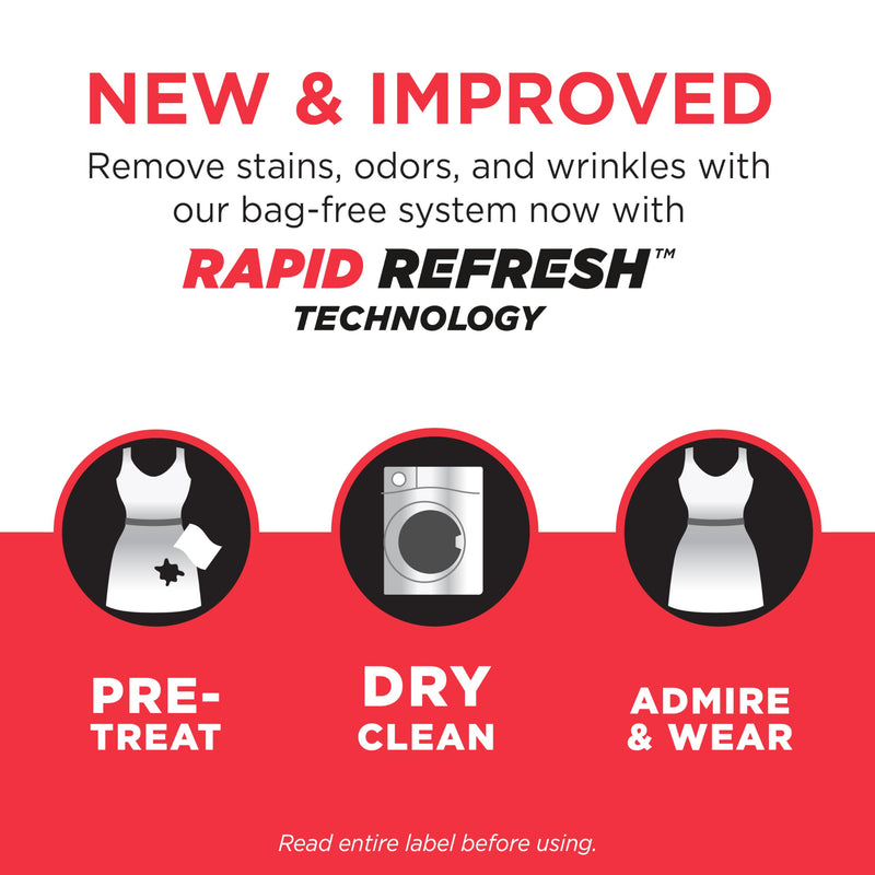 dryel At-Home Dry Cleaner Starter Kit with Wrinkle Release Spray, New and Improved, Gentle Laundry Care for Special Fabrics and Dry-Clean-Only Clothes, 8 Loads with On-the-Go Stain Remover