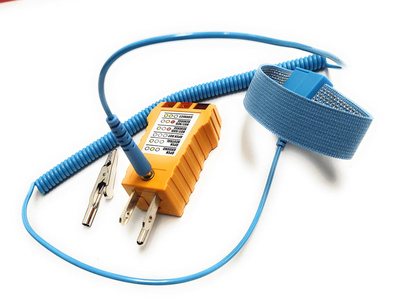 ESD Ground Point & Outlet Circuit Tester, ESD Grounding Wristband for Controlling Static Electricity (1 Set) (STI-61-038) - BeesActive Australia