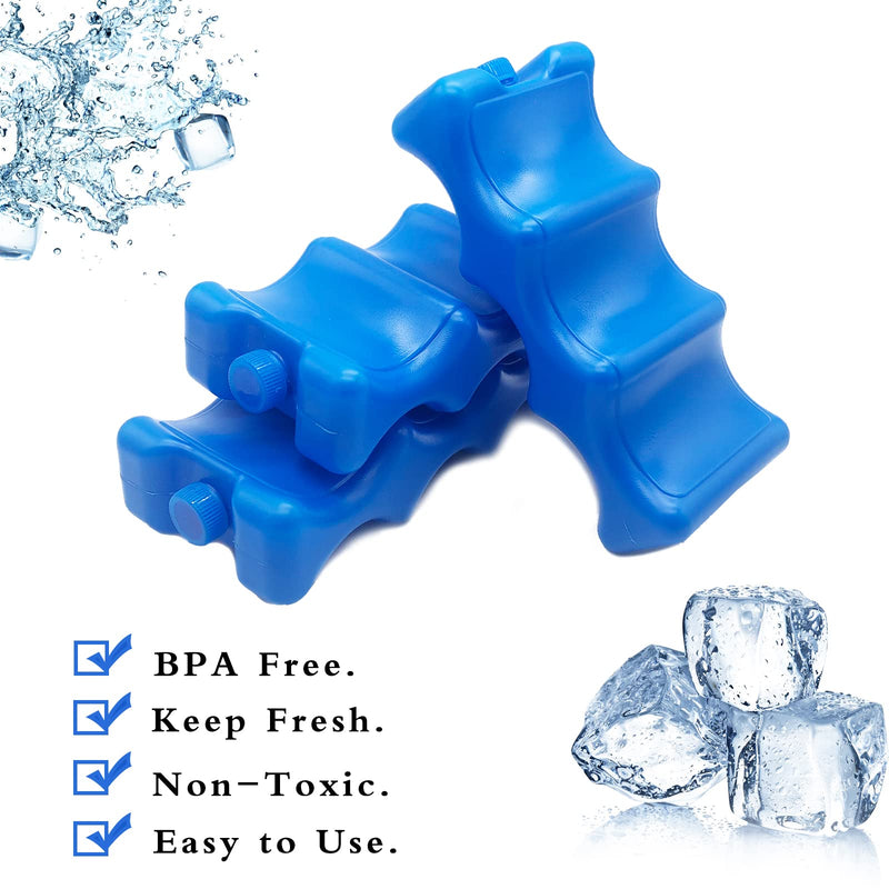 3 Pack Breastmilk Ice Pack,Reusable Ice Packs for Breastmilk Storage,Bottle Ice Packs for Breast Milk,Baby Bottles,Meal,Keeps Breast Milk Fresh - BeesActive Australia