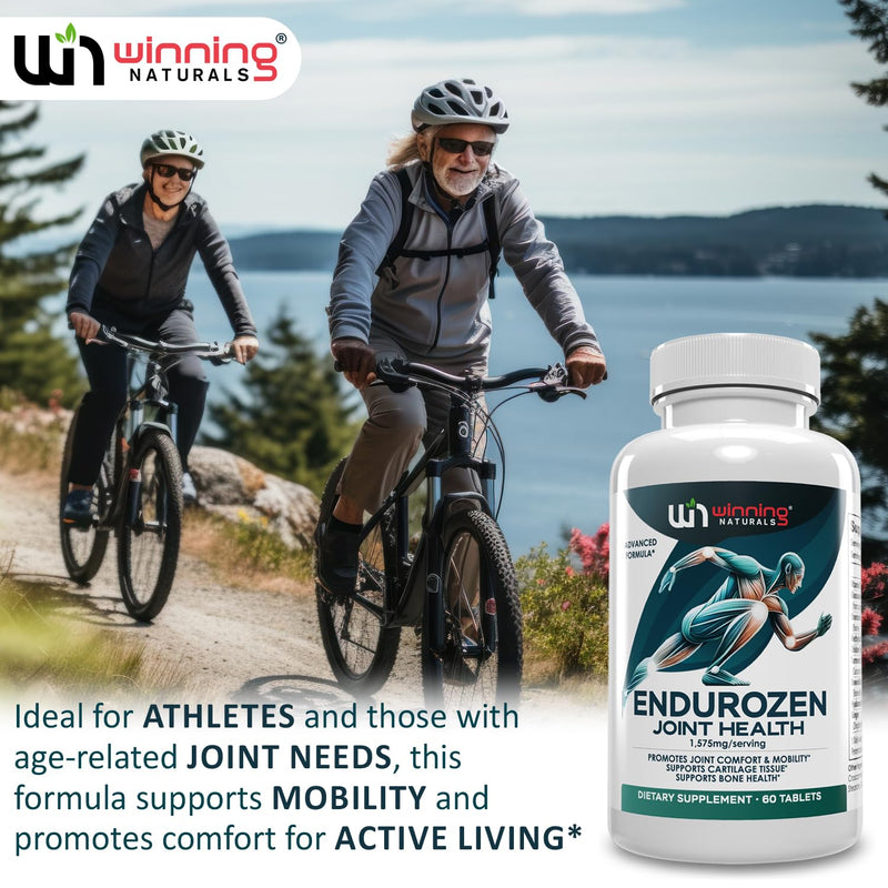 EnduroZen Joint Support Supplement Advanced Formula (60 tabs) - Glucosamine, Chondroitin, MSM, Turmeric| Joint Health & Mobility Support| Non-GMO| for Men & Women| Supports Cartilage & Flexibility 60 Count (Pack of 1)