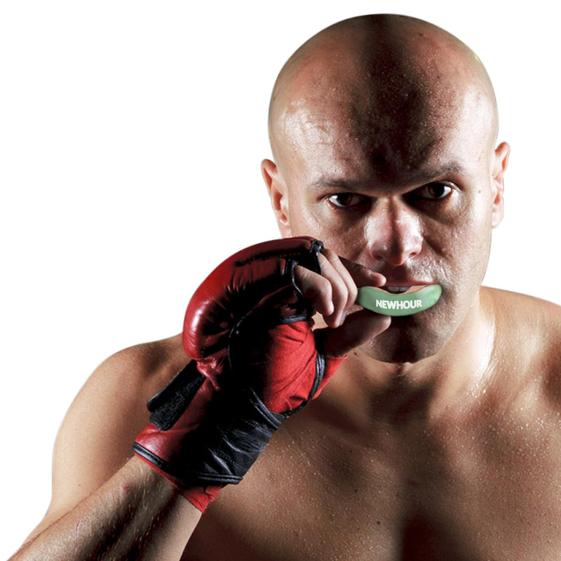 Sports Mouth Guard for Boxing, MMA, Muay Thai, Wrestling, Football & Water Sports – NewHour Adult Mouthguard with a Protective, Breathable Case Basil