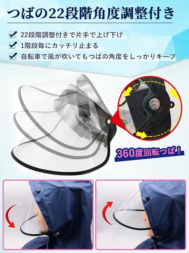 GOKEI Rain Visor, Thin and Fogless, No Water Drops, Rain Hat, Rain Hat, Clear Visor, Rain Protection, Rain Bazer, Women's, Transparent, UV Protection, UPF50+, Pollen Visor, Non-Slip, Raincoat, Rain -  Australia