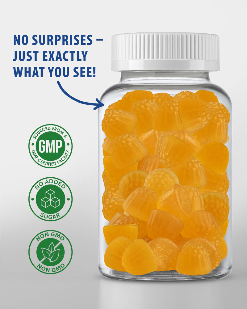 SUNNY SAM Sugar-Free Vitamin D3 K2 Gummies 5000 IU - Immune & Bone Support - Vitamin D Gummy Supplement for Adults - High-Absorption, Vegan, Halal, Gluten-Free Chewable Vitamins - 30 Count 30 Count (Pack of 1)
