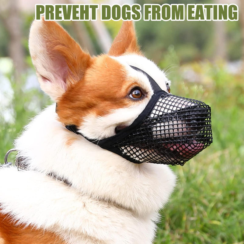 Muzzle for dogs, adjustable puppy muzzles, muzzle for medium dogs, adjustable muzzle for dogs, suitable for medium dogs, poison bait protection, dog muzzles for dogs, prevents biting, chewing, barking - BeesActive Australia