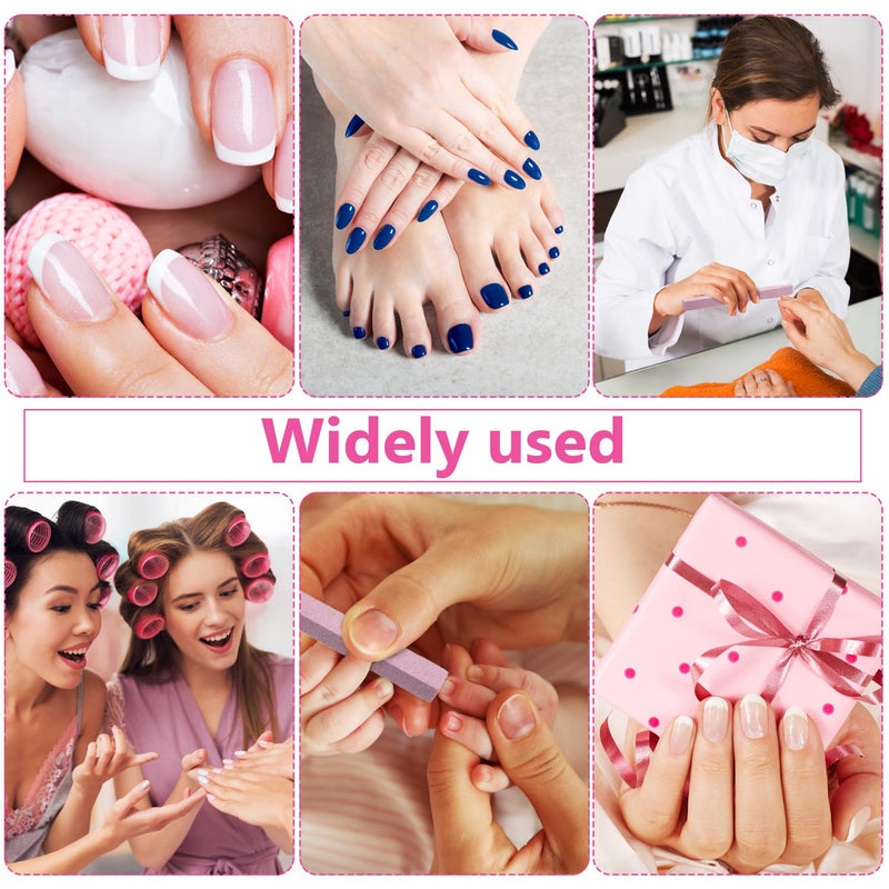 Mudder 40 Pcs Stone Nail File Pumice Stick for Fingernails Pumice Rock Nail Cuticle Pusher Rock File for Home Salon Toenail Buffing Tool 4 Colors