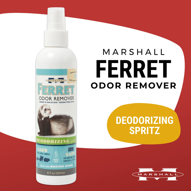 Marshall Pet Products Premium Natural Enzymatic Odor Remover and Deodorizer Spray for Severe Odors, for Small Animals and Ferrets, 8 oz - BeesActive Australia
