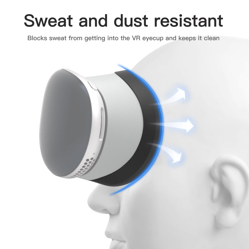 DamonLight VR Silicone Face Pad Cover for Apple Vision Pro Accessories, VR Face Cushion Waterproof Washable Eey Mask for Vision Pro Headset Silicone Replacement Face Pad (Size N) - BeesActive Australia