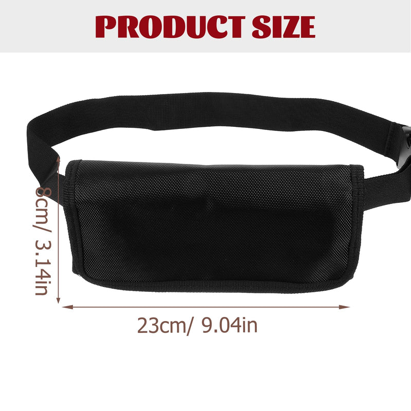 Fanny Packs for Women Belt Fanny Bag Waist Bag Cashier Small Change Ticket Miss Black Cashier (23.00x6.00x8.00 CM) - BeesActive Australia