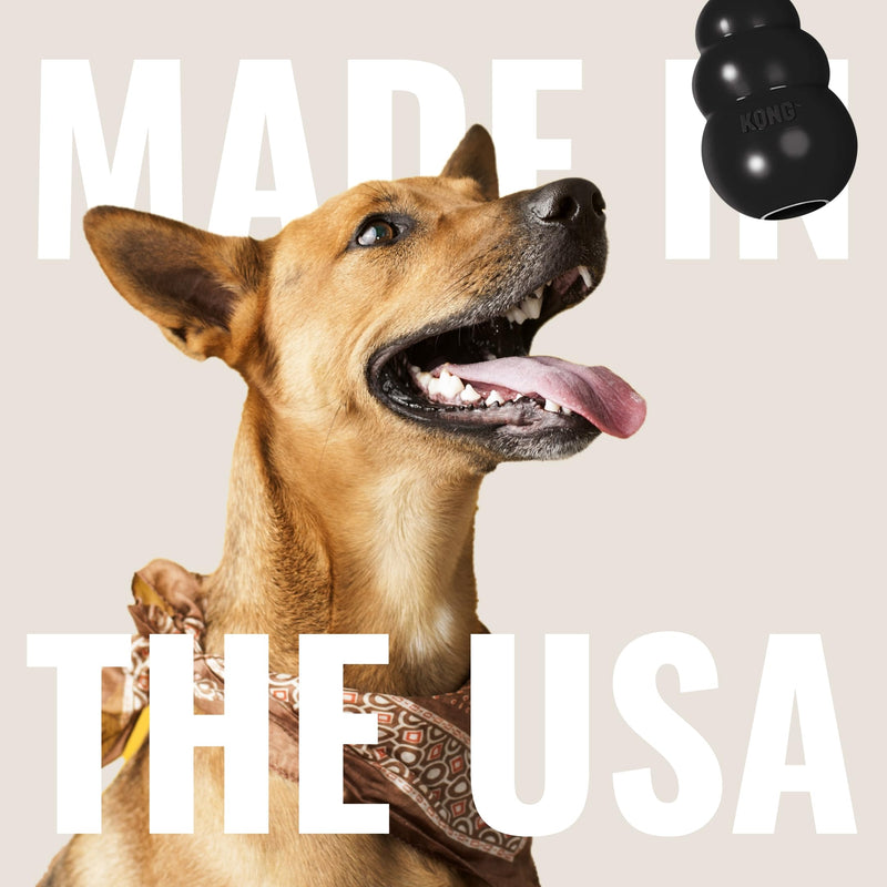 KONG Extreme Dog Toy - Fetch & Chew Toy - Treat-Filling Capabilities & Erratic Bounce for Extended Play Time Most Durable Natural Rubber Material - for Power Chewers - for X-Large Dogs X-Large (Pack of 1) Standard Packaging