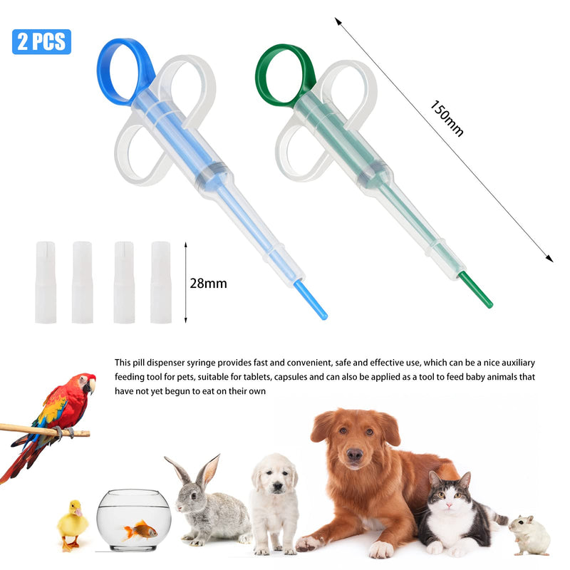 Tablet Feeder 2 Pack, Tablet Dispenser Cat, Medication Feeder, Tablet Feeder Nursing Pusher Shooter Pills Feeder for Cats Small Dogs - BeesActive Australia