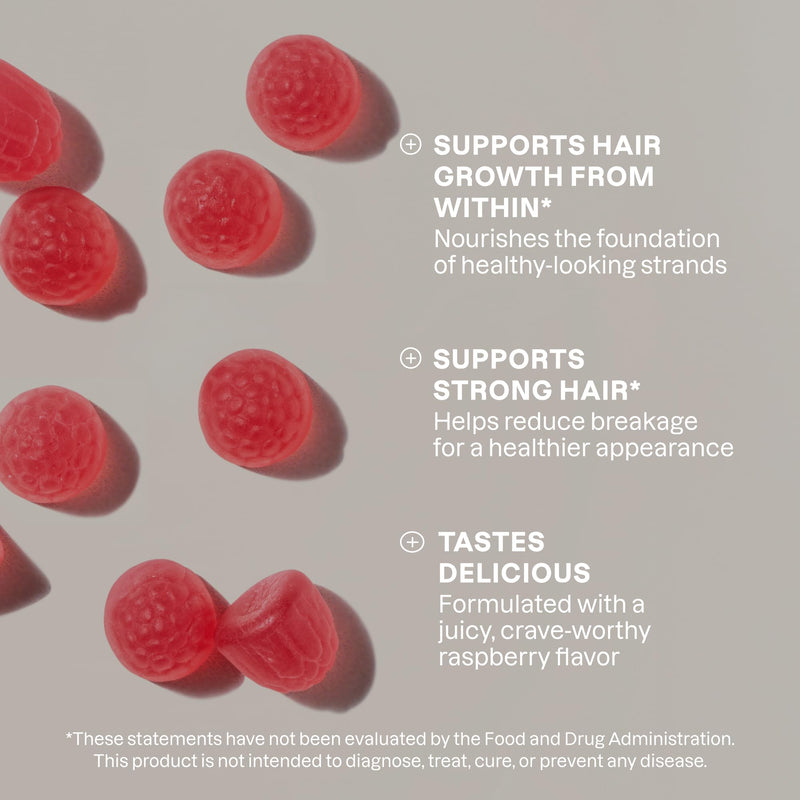Cliganic Biotin Gummies Extra Strength – 10,000 mcg Biotin per Gummy, Raspberry Flavored Supplement for Men & Women, Non-GMO, Supports Hair Growth and Strong, Healthy Hair, Nails & Skin, 30 Count 1 Count (Pack of 30)