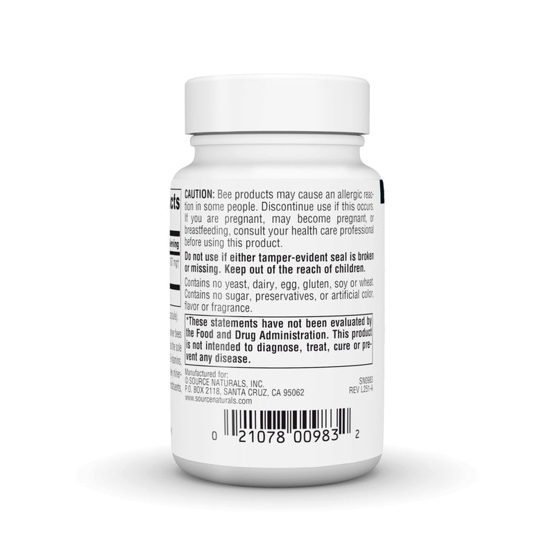 Source Naturals Royal Jelly, Freeze Dried Royal Jelly, 167 mg - 60 Capsules 60 Count (Pack of 1)