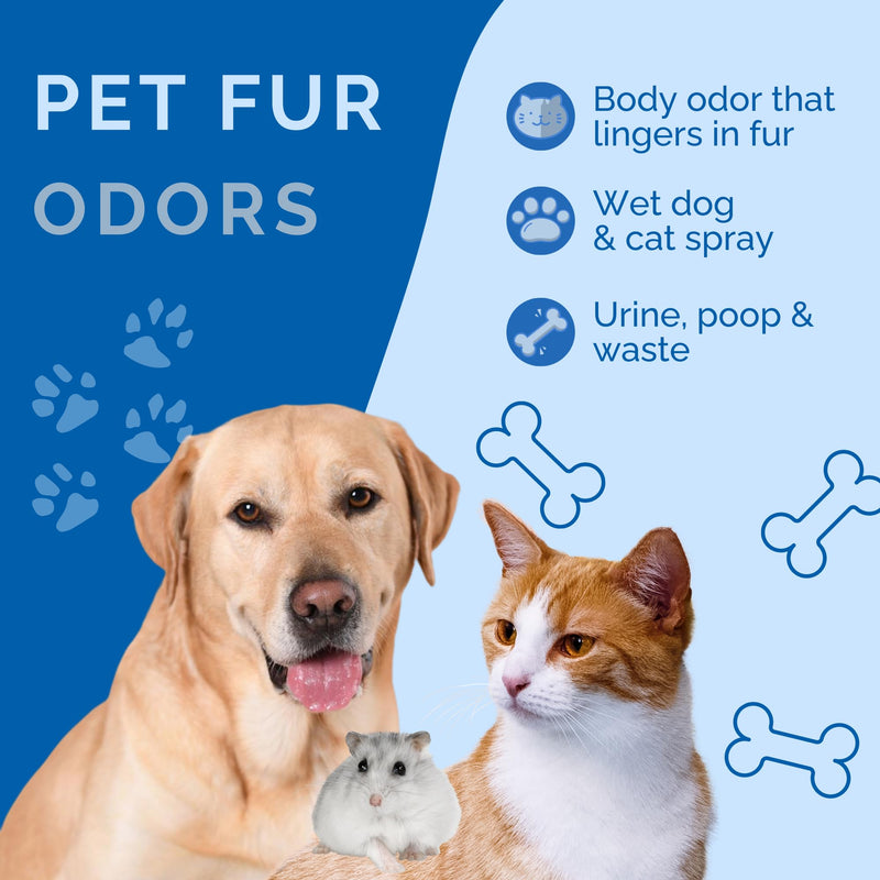 No Scent Pet Fur Odor Spray & Rinseless Cleaner for Dog, Cat, Hamster, Small Animal & Furry Pets (8 Fl Oz / 237 mL) 8 Fl Oz (Pack of 1) - PawsPlanet Australia