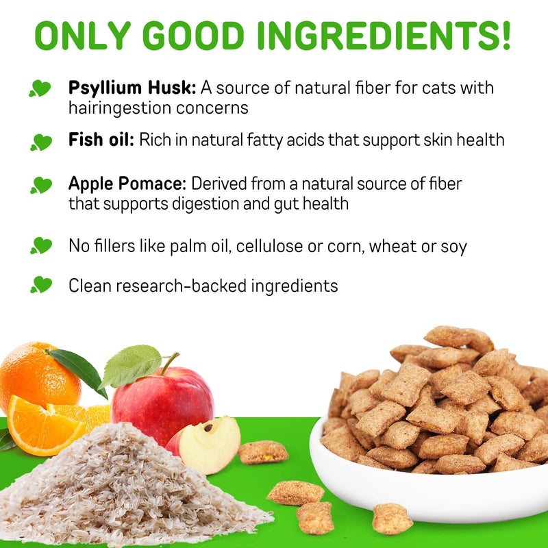 Cat Hairball Remedy Treats, Tasty Supplements to Help Prevent & Remove Hairballs, Supports Digestion, Skin & Coat Health, Chicken 100g (3.7 Oz)