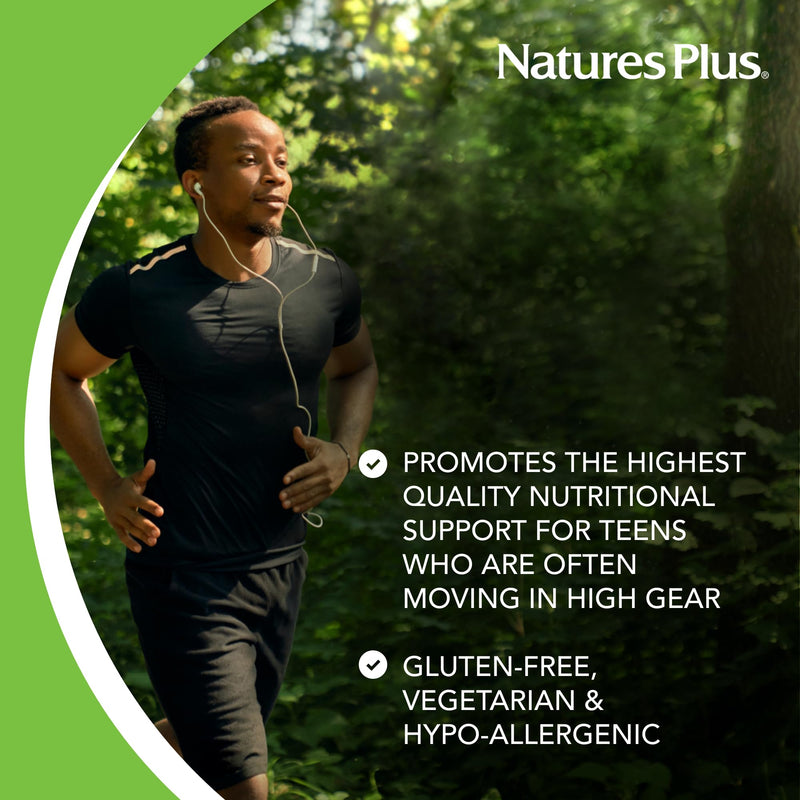NaturesPlus Source of Life Adult’s Chewable, Apple Cinnamon - 90 Wafers - Multivitamin & Mineral Supplement - Immune & Digestive Health Support with Vitamin D3 - Gluten Free, Vegetarian - 45 Servings 90 Count (Pack of 1)