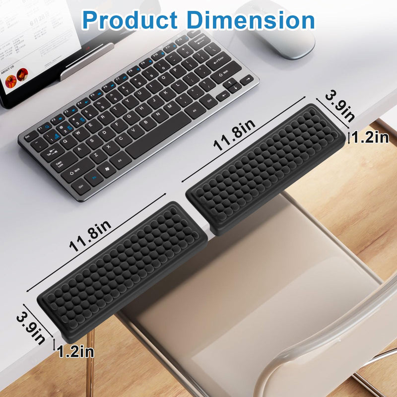 Arm Rest for Desk, L-Shaped Elbow Pad 2-Piece Set, Non-Slip Wrist Rest for Computer Keyboard Elbow Rest, Memory Foam Desk Wrist Support, Ergonomic Desk Edge Cushion for Office and Home Use - BeesActive Australia