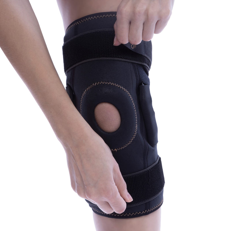 COPPER FIT® Natural Motion Knee Brace, TRI-PIVOT Hinge, Adjustable, One Size Fits Most