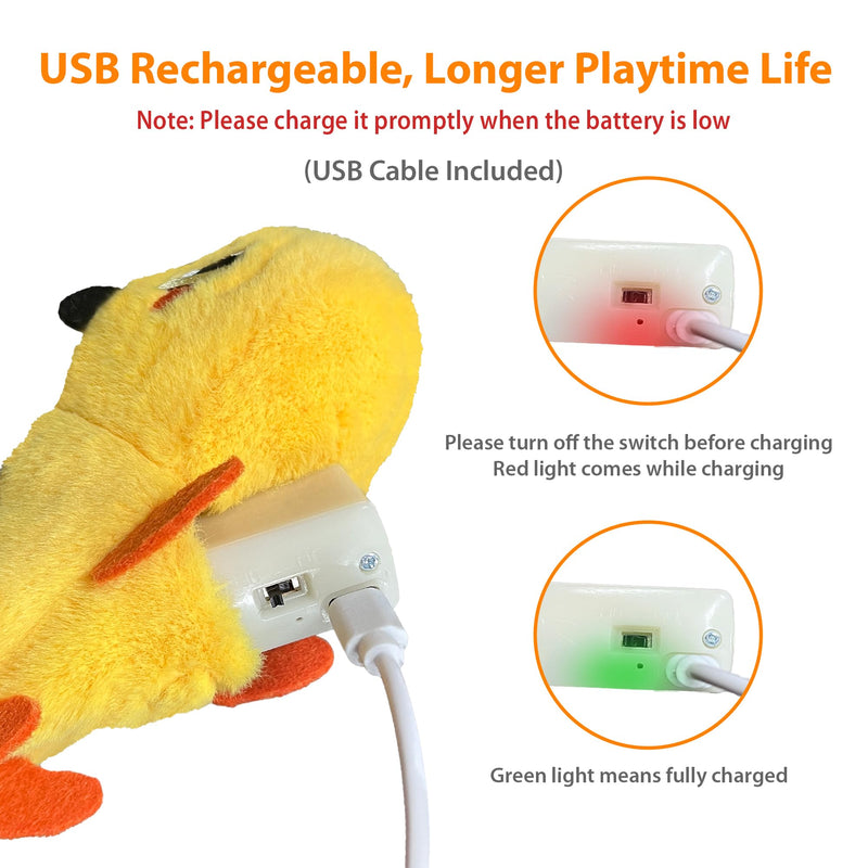 Gigwi Interactive Catnip Cat Toys, Electronic Flopping Toys Motion Activated, Automatic Moving Cat Toys for Indoor Cats, USB Rechargeable Cat Enrichment Toy Self Play for Hunting and Kicker, Lizard - BeesActive Australia