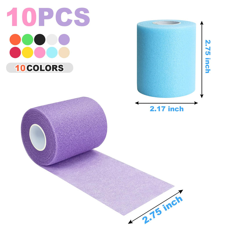 Prewrap Athletic Tape,2.75 Inches X 12 Yards 10 Roll Pre wrap Headbands for Hair Soccer,Foam Underwrap Sports Wrap for Ankles Wrists Hands Knees Elbows - BeesActive Australia