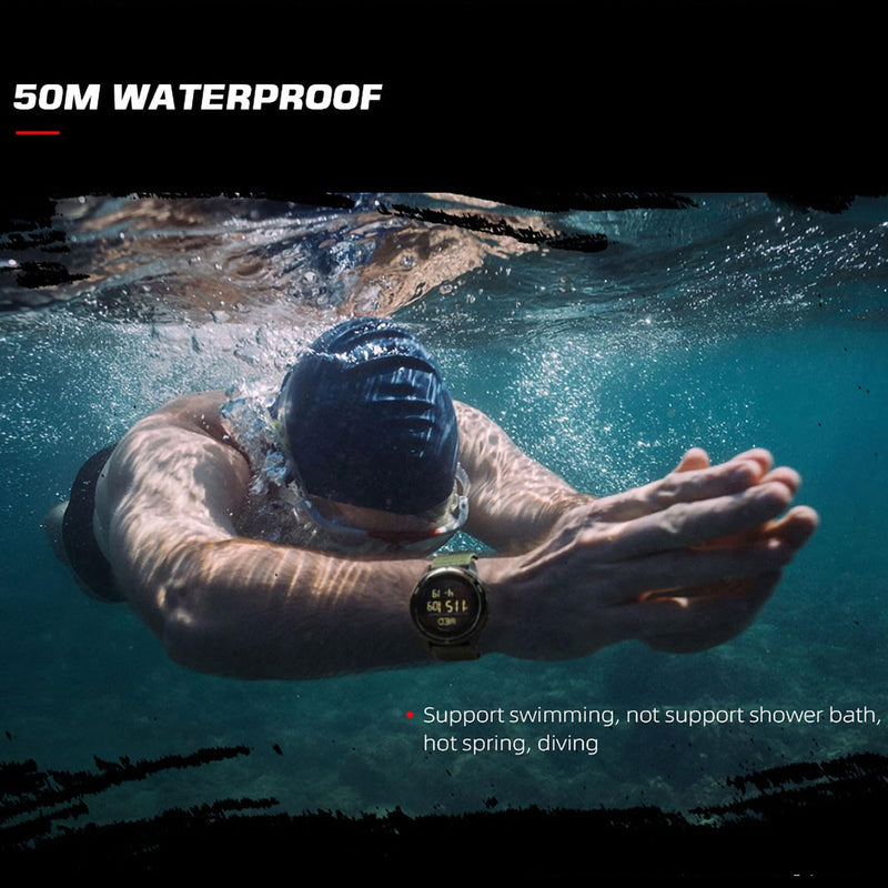DIDITIME Tactical Watches for Men, Military Watches for Men, Waterproof 164FT, Fitness Watch, Mens Digital Watches with Compass, Metronome, Pedometer, Lightweight Breathable Nylon Watch ALPS-GREEN