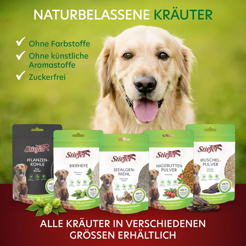 Stiefel Plant Charcoal for Dogs, 100% Pure Vegetable Charcoal for Healthy Digestion, Positive Effect on Metabolism, for Gastrointestinal Problems, Diarrhoea, Abdominal Cramps and Flatulence, 50 g