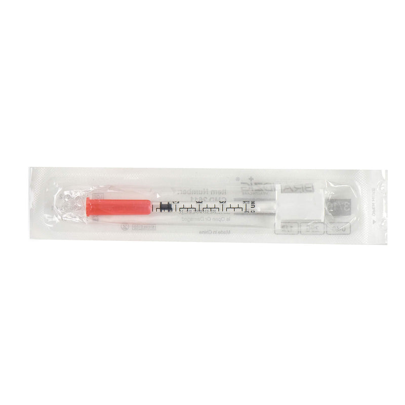 Brandzig U-40 Pet Insulin Syringes 29G 3/10cc, 1/2" 100-Pack - PawsPlanet Australia