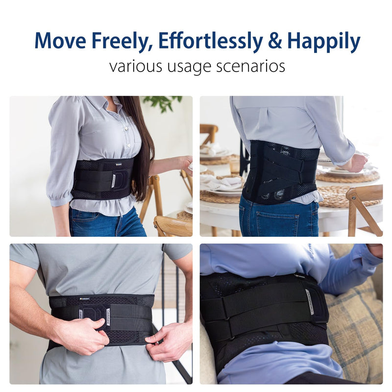 Comforband Double-Cross Comfort Back Support - Premium Back Brace for Lower Back Pain, Muscle Spasm, Strains, Arthritis, Sciatica, Injury Recovery, Rehabilitation (Small) Small - BeesActive Australia
