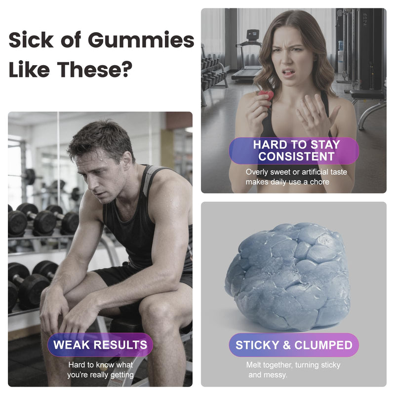 Creatine Gummies for Men & Women - 120 Count - creatine Gummy | for Muscle Growth, with 5g Creatine Monohydrate, Taurine, BCAA, Vitamin B2 B6, Pineapple Flavor, Sugar Free, Anti-Melting