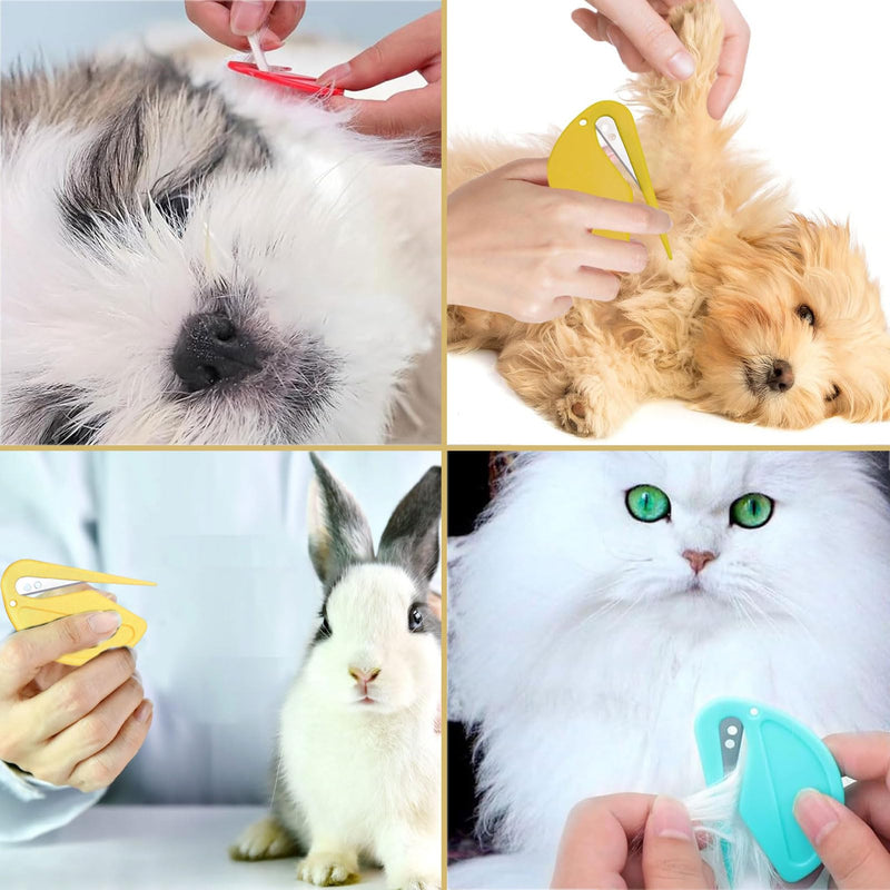Pack of 5 detangling knives for cats, pet knot opener, pet knotting comb, knotting comb for cats and dogs, pet knotting comb, knotting comb for cats, detangling spray for cats, undercoat brush for cats, for dogs - BeesActive Australia