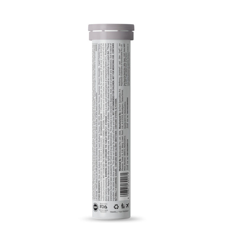 WELLBEING NUTRITION Skin Fuel with Collagen, L-Glutathione, Hyaluronic Acid, Matcha Green Tea, Aloe Vera, Grape Seed, Vitamin C, E - 30 Effervescent Tablets