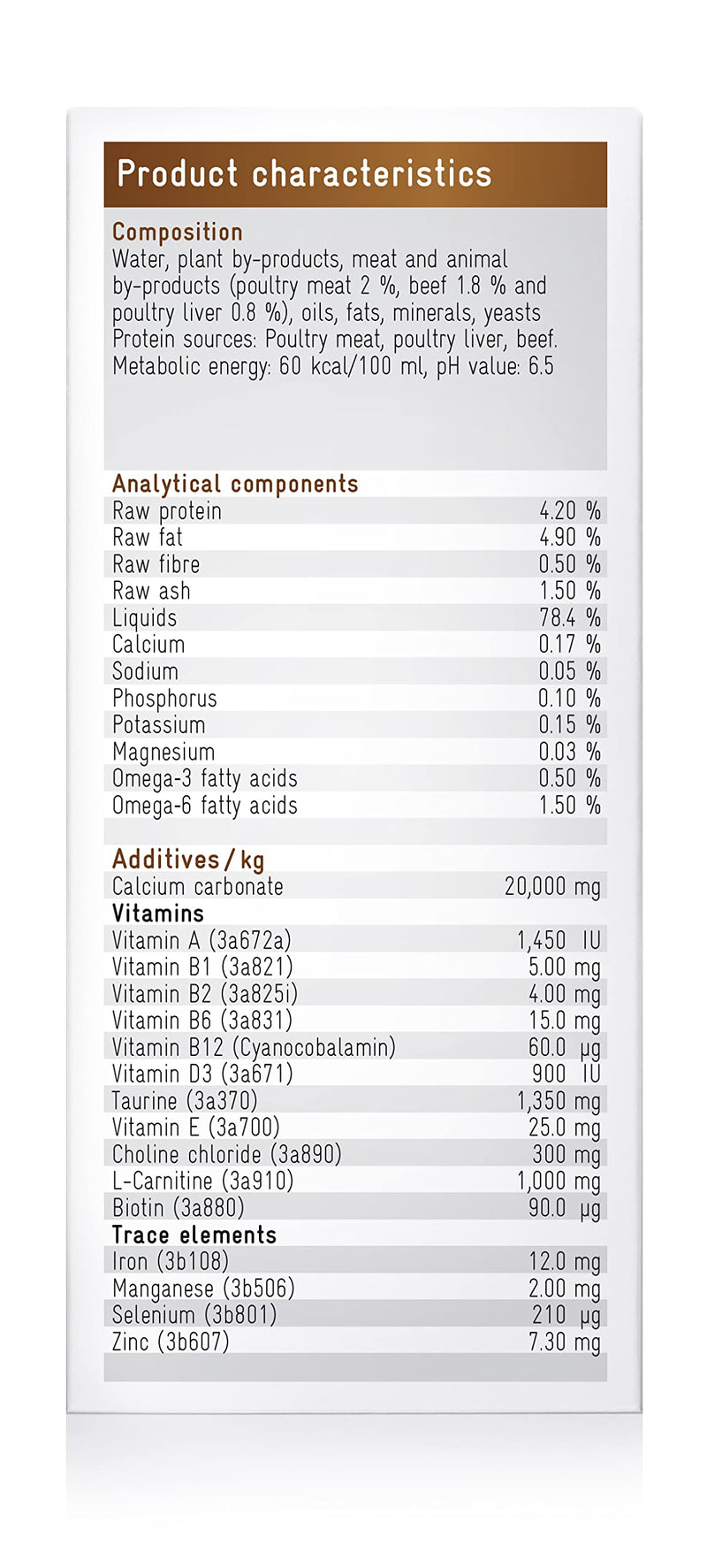 RECOACTIV Renaltan Tonic for cats, 3 x 90 ml, dietary supplement with phosphate binder to reduce the phosphate content of food for animals with renal insufficiency or CRI