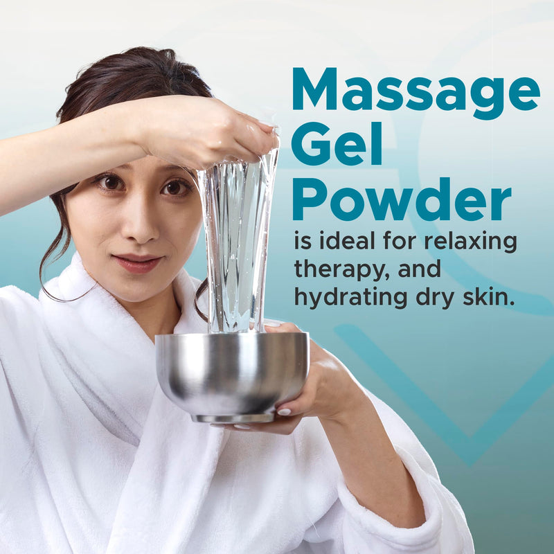 Premium Massage Gel Powder (Pack of 10) | 5g Travel Sachet Makes 500ml/ 16.9 fl oz | Made in Japan | Paraben & Glycerine Free Pack of 10 - Vegan - BeesActive Australia