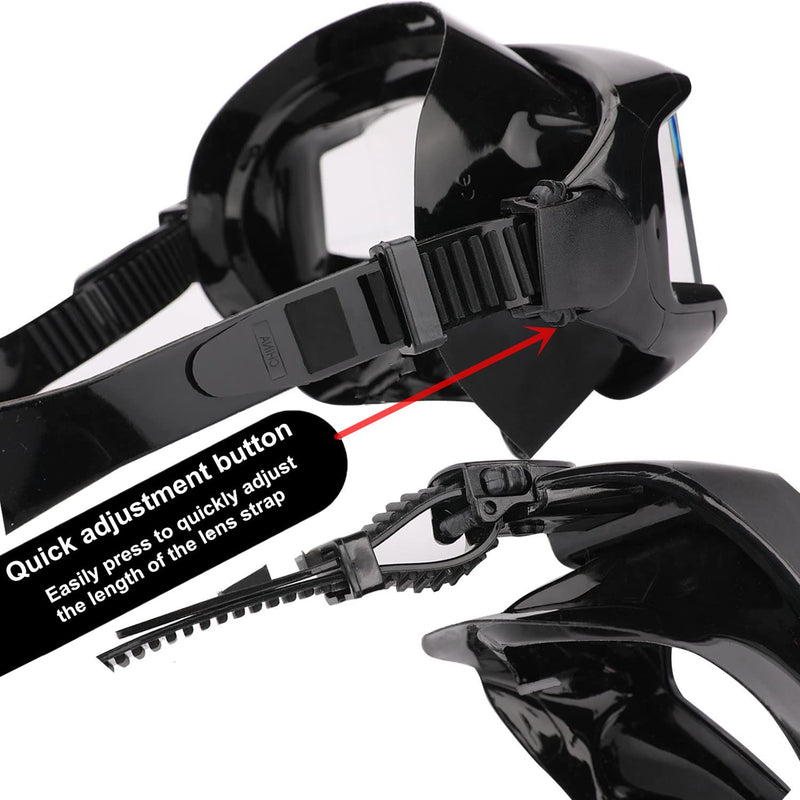 Diving mask Anti-Fog Swimming Snorkel mask Suitable for Adults Scuba Dive Swim Snorkeling Goggles Masks Pink Adult