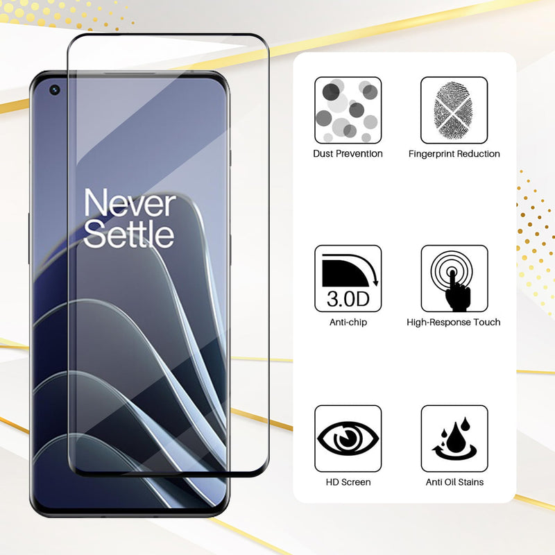 2+2 Pcs For OnePlus 10 Pro Screen Protector Tempered Glass 2 Pcs+ Camera Lens Protector 2 Pcs, 9H Hardness, Support Fingerprint Sensor, Bubble Free, HD Film for OnePlus 10 Pro 5G, Transparent 6.7 inch-OnePlus 10 Pro(GLASS) - BeesActive Australia