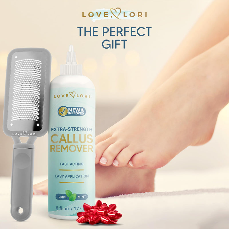 Foot Callus Remover Kit - Foot File & Callus Gel Feet Scrubber Dead Skin Scraper Bundle, 6oz - BeesActive Australia