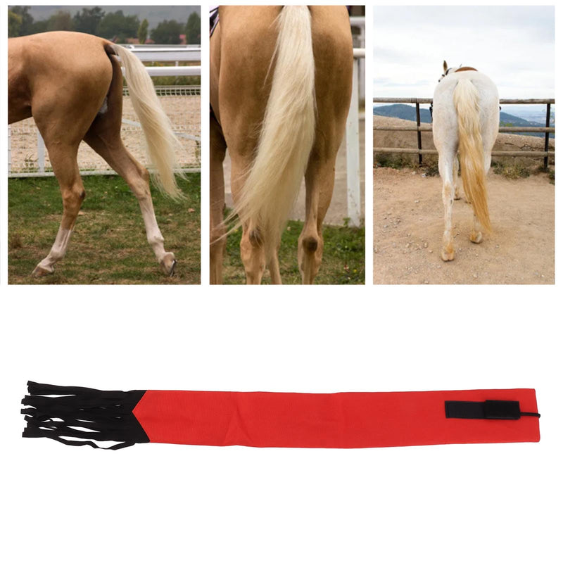 Horse Tail Bag, Fine Workmanship Non Woven Fabric Horse Tail Guard for Home Red - BeesActive Australia
