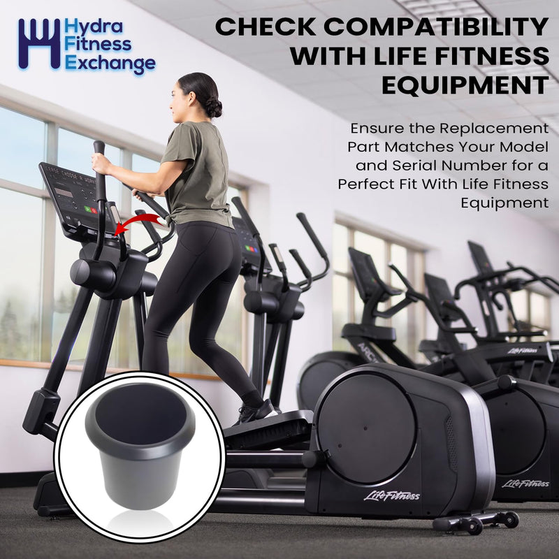 Charcoal Gray Cupholder 1001034-2400 Works W Life Fitness Integrity Elliptical