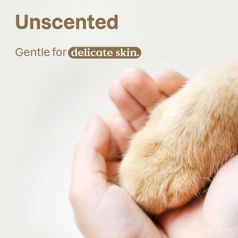 ATTITUDE Pet Grooming Wipes, Plant and Mineral-Based Ingredients, Vegan and Cruelty-Free Biodegradable Products, Unscented, 72 count - PawsPlanet Australia