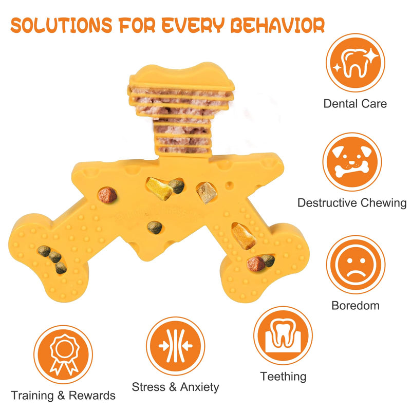 2pcs Silicone Dog Lick Mat & Nylon Cheese Flavor Dog Chew Toys, Pet Slow Feeder Licking Mat for Butter Yogurt Peanut, Anxiety Relief Pet Supplies for Puppy Cat Kitten Khaki Yellow & Khaki Green - BeesActive Australia