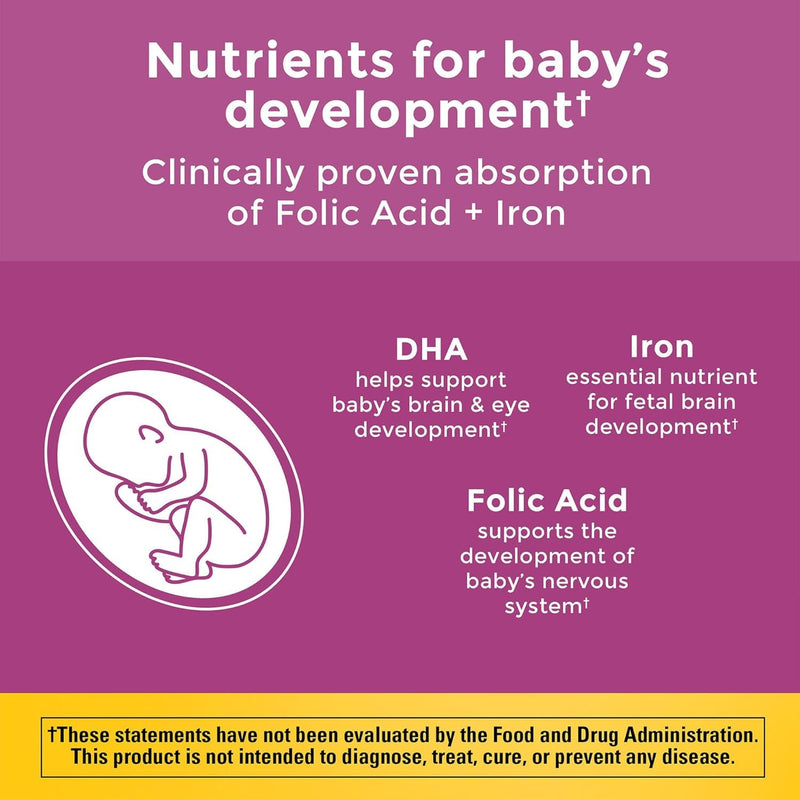 Nature Made Prenatal + DHA 200 mg Multivitamin Softgels 60 Ct Unflavored 1 Count (Pack of 60)