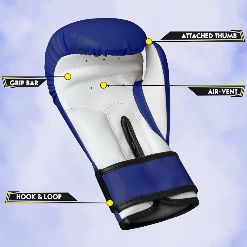 Farabi Sports Kids Boxing Gloves 4, 6, 8-oz Boxing Gloves for Kids Junior Boxing Gloves Youth Boxing Gloves Boys and Girls Boxing Training Gloves for MMA Muay Thai & Punching Bag Blue