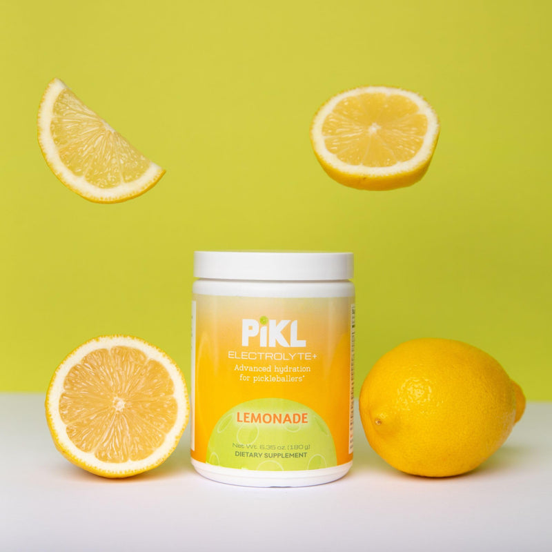 PiKL Nutrition Electrolyte Drink Mix for Pickleball | Magnesium & B-Vitamins | 0g Sugar | 30 Servings (Lemonade) Lemonade