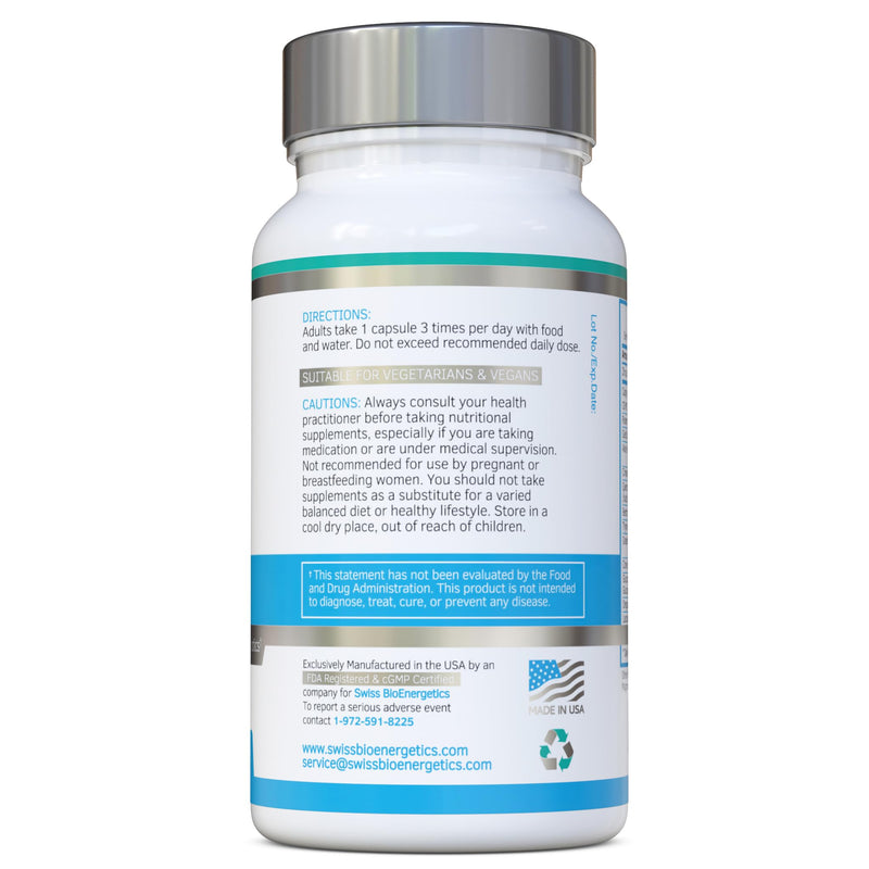 Swiss BioEnergetics CanDefence — Herbal & Probiotic Digestive Support Supplement with Caprylic Acid, Oregano, Garlic, Aloe Vera, Probiotics & Zinc — 90 Vegetarian Capsules, 30 Day Supply